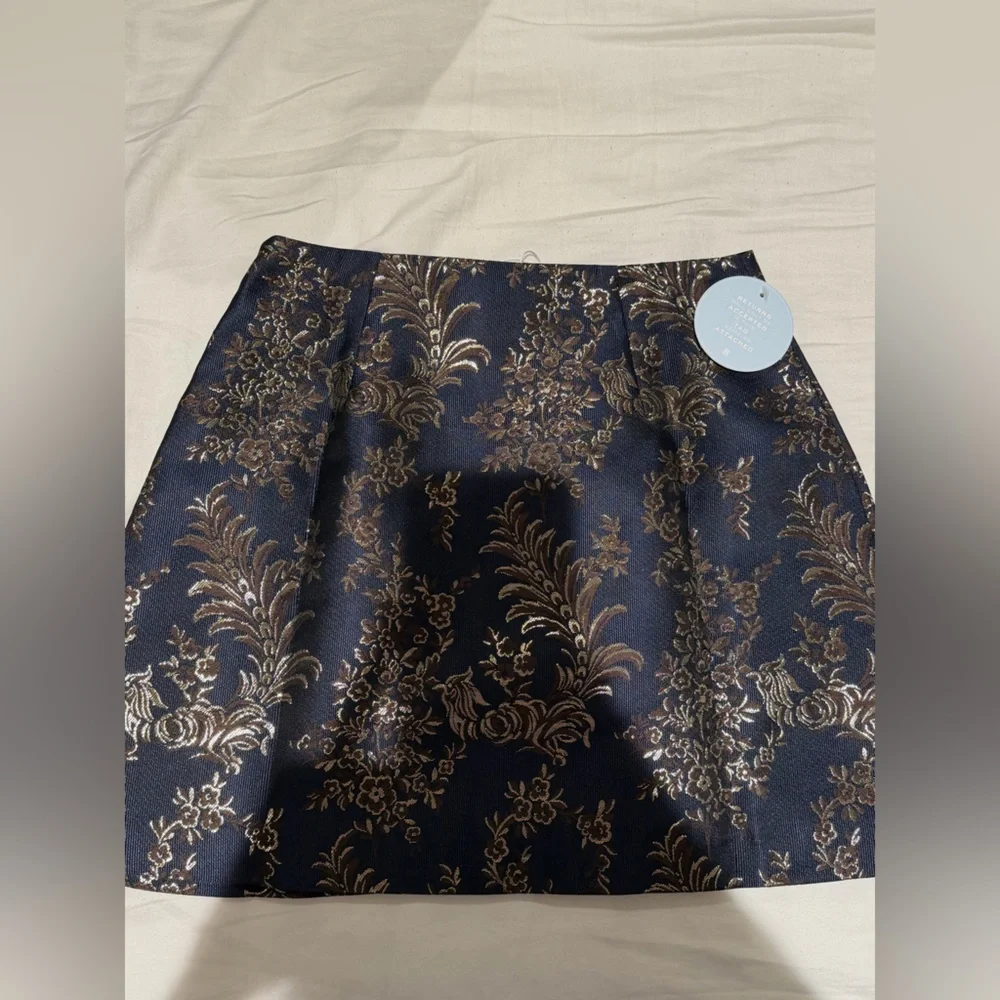 Hill House Hallie Skirt in Bird Brocade - Picture 3 of 4